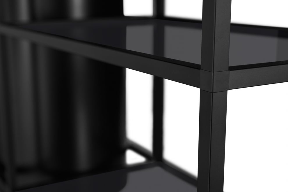 Витяжка острівна Tubo Cage Asymmetric Glass Black Matt - Чорний мат - zdjęcie produktu 10