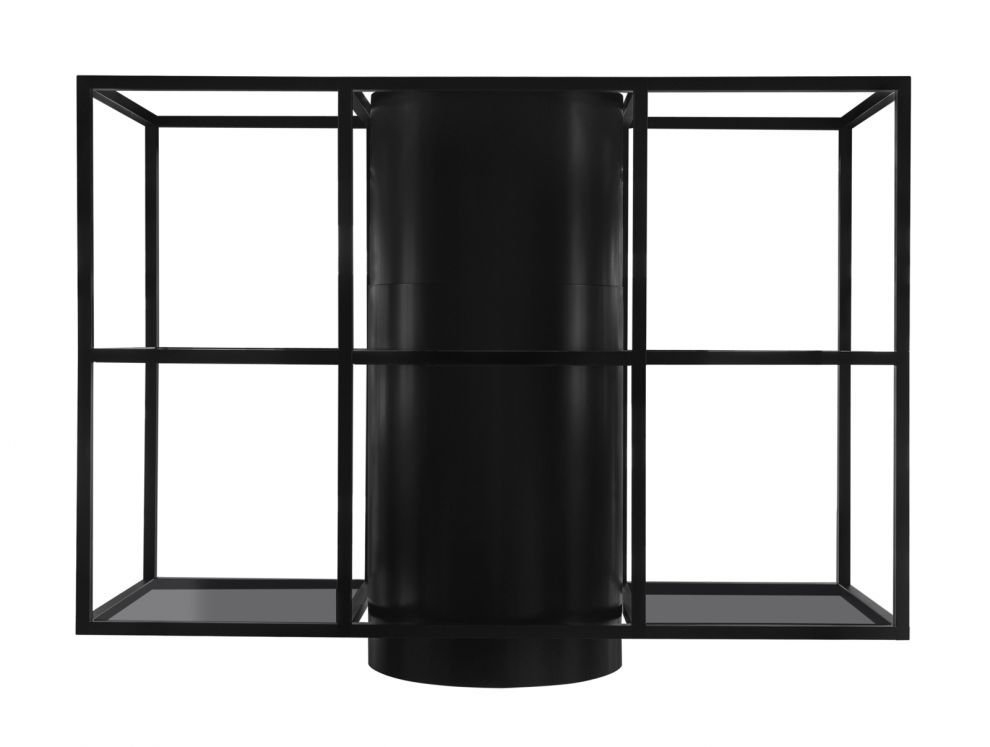Витяжка острівна Tubo Cage Central Glass Black Matt - Чорний мат - zdjęcie produktu 3