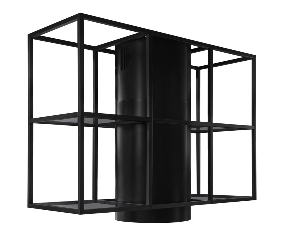 Витяжка острівна Tubo Cage Central Glass Black Matt - Чорний мат - zdjęcie produktu 7