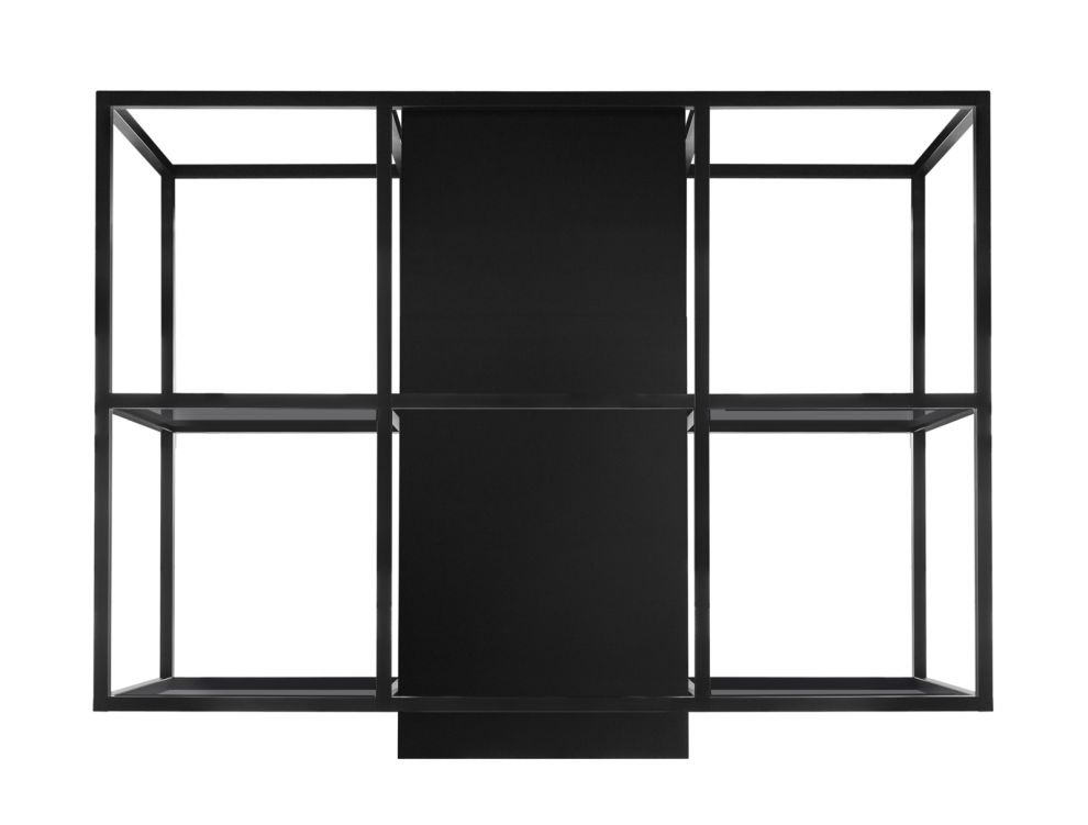 Витяжка острівна Quadro Cage Central Glass Black Matt - Чорний мат - zdjęcie produktu 5