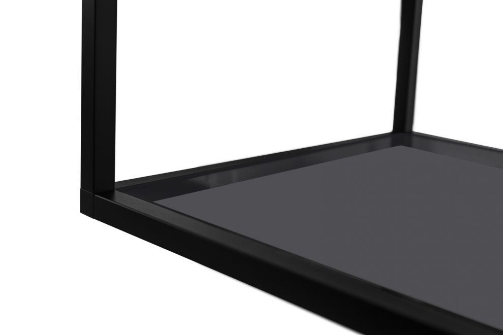 Витяжка острівна Quadro Cage Asymmetric Glass Black Matt - Чорний мат - zdjęcie produktu 12