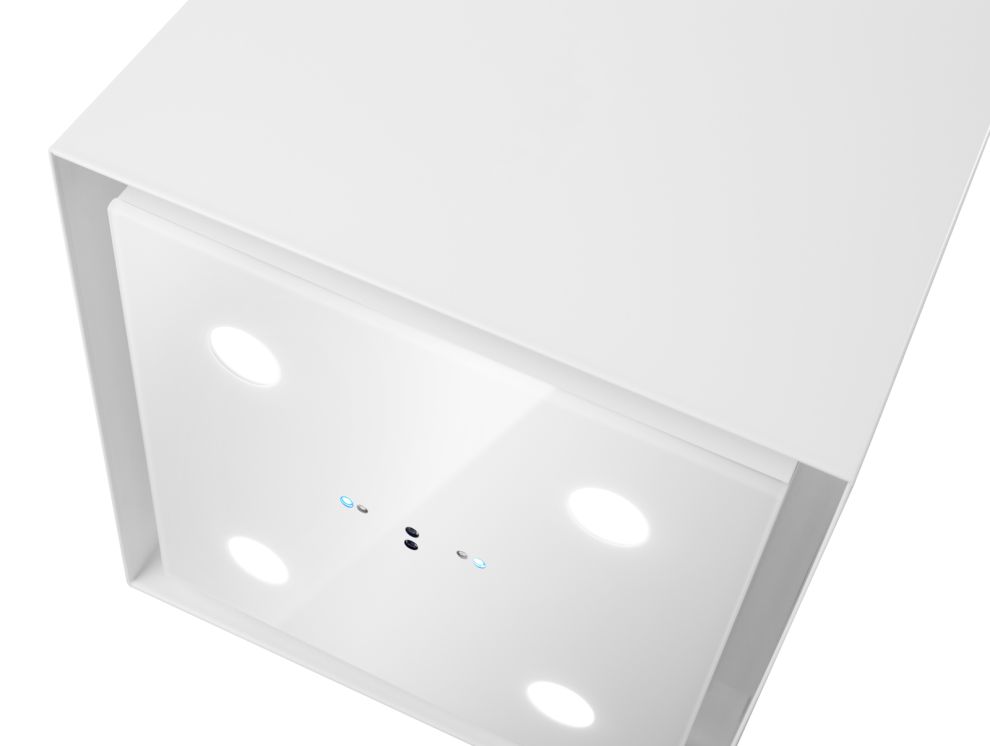 Витяжка острівна Quadro Pro White Matt Gesture Control - Білий матовий - zdjęcie produktu 3