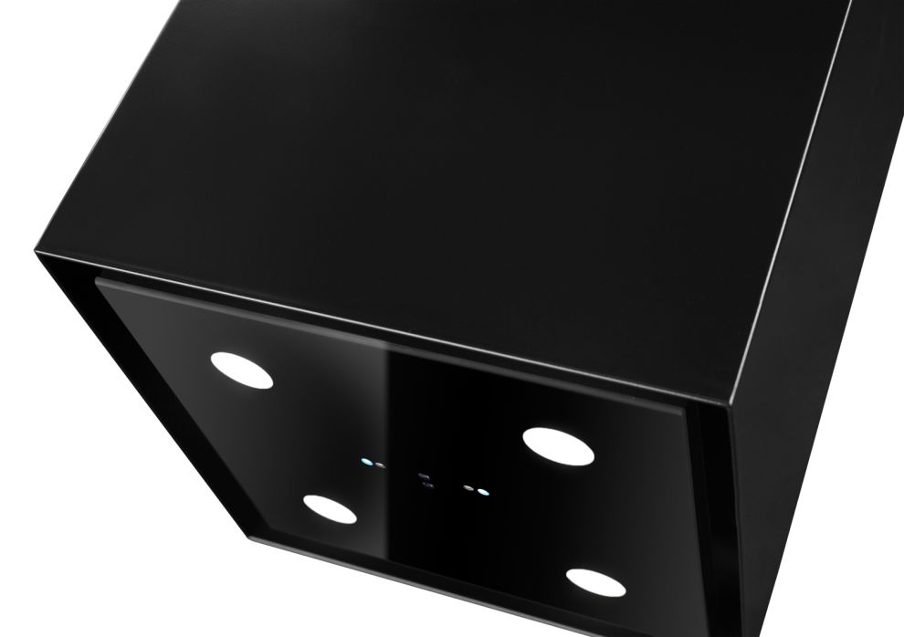 Витяжка острівна Quadro Pro Black Matt Gesture Control - Чорний мат - zdjęcie produktu 3