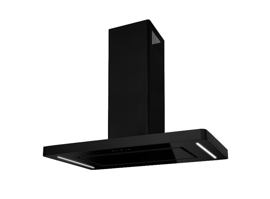 Витяжка острівна Decor Island Black - Чорний мат - Фото продукту