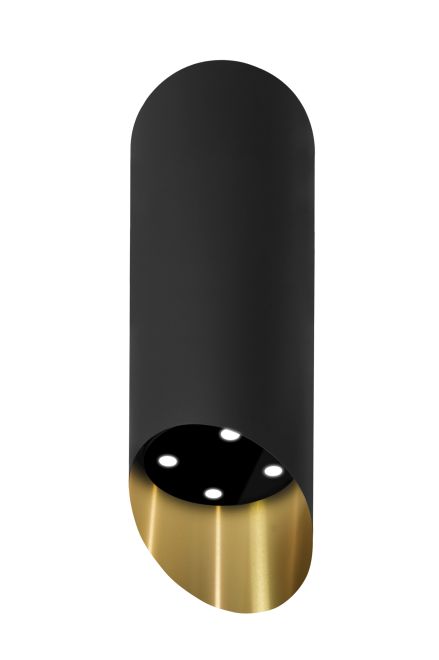 Витяжка острівна Hiro Color Black-Gold - Black Matt/Gold - Фото продукту 3
