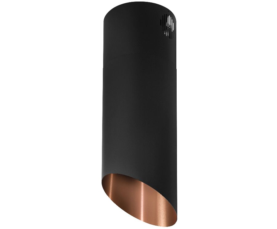 Витяжка острівна Hiro Color Black-Copper - Black Matt/Copper - Фото продукту