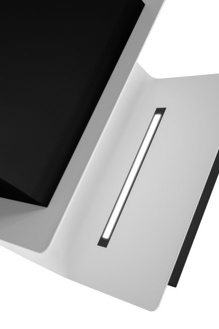 Витяжка пристінна C-Shelf Black-White - Чорний мат - Фото продукту 6
