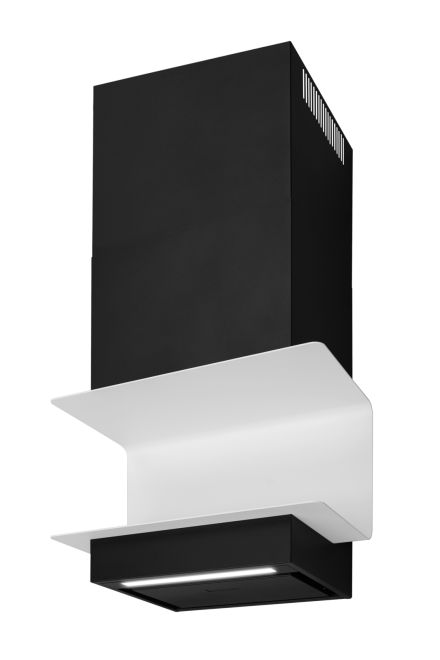 Витяжка пристінна C-Shelf Black-White - Чорний мат - Фото продукту 3