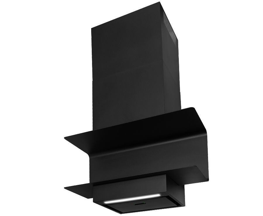 Витяжка пристінна C-Shelf Black-Black - Чорний мат - Фото продукту