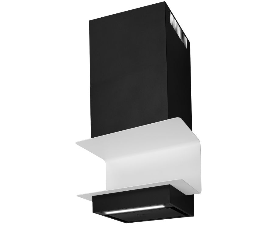 Витяжка пристінна C-Shelf Black-White - Чорний мат - Фото продукту 12