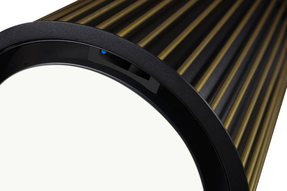 Витяжка острівна Voliera N1 Black-Gold Gesture Control - Чорний мат - Фото продукту 5