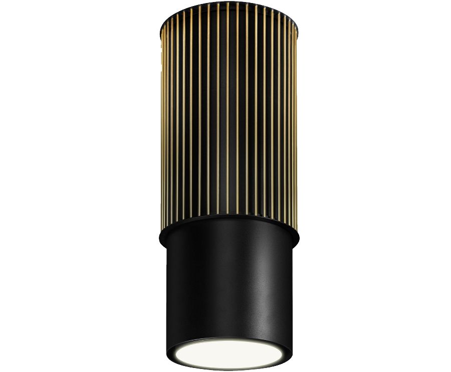Витяжка острівна Voliera N3 Black-Gold Gesture Control - Чорний мат - Фото продукту