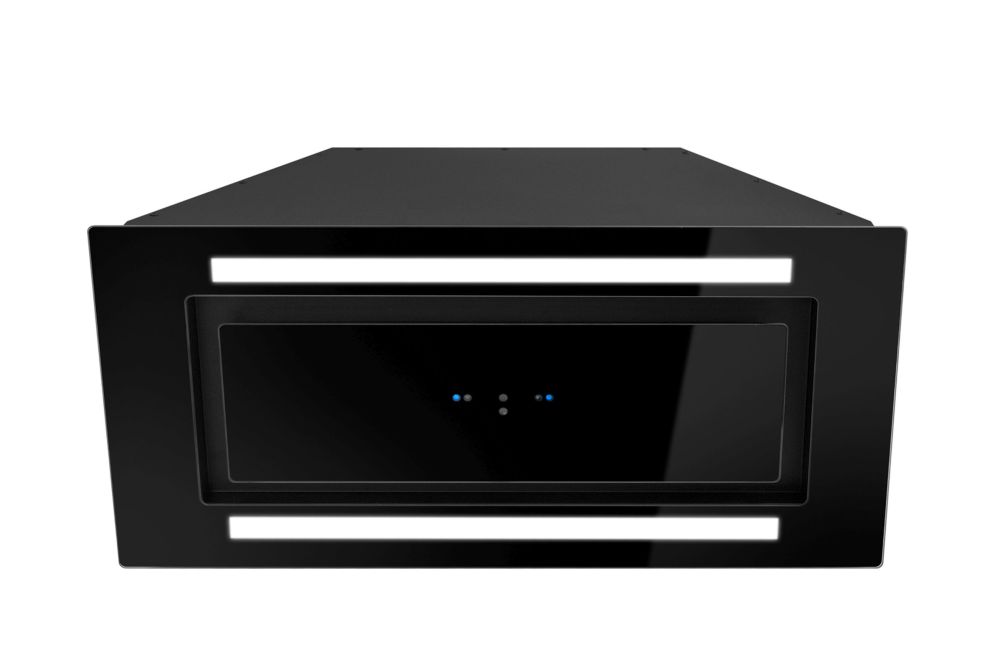 Витяжка вбудована Lando Glass 2Strips Gesture Control Black - Фото продукту 3