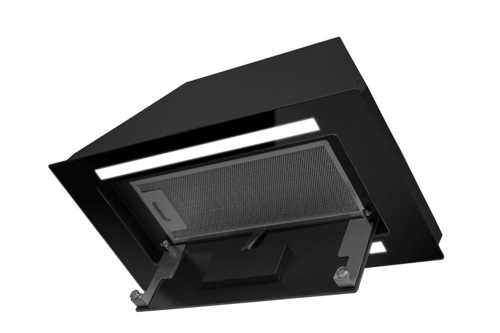 Витяжка вбудована Lando Glass 2Strips Gesture Control Black - Фото продукту 8