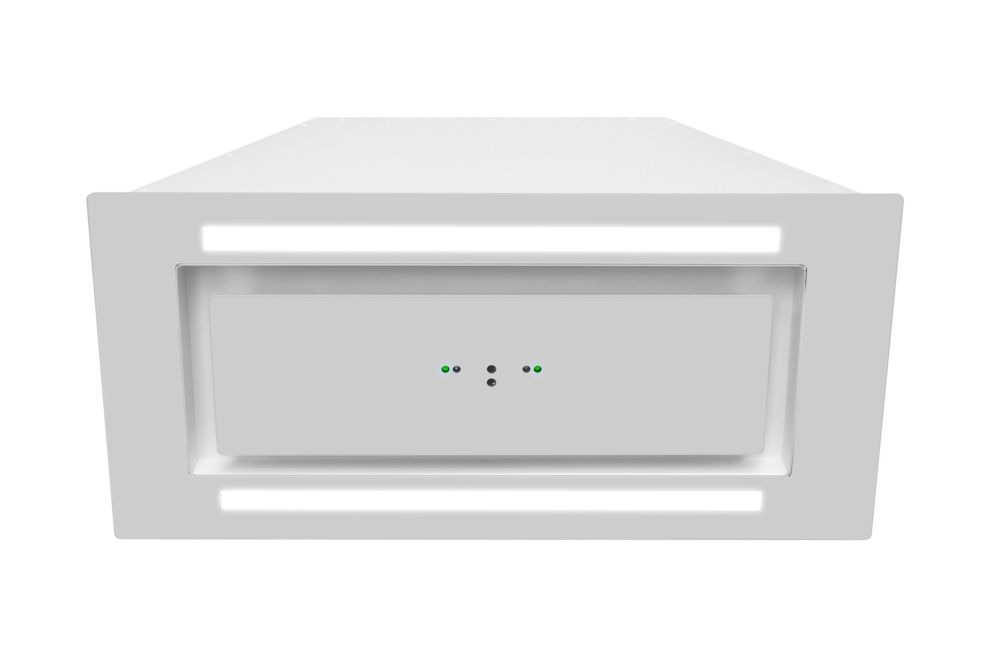 Витяжка вбудована Lando Glass 2Strips Gesture Control White - Білий - Фото продукту 4