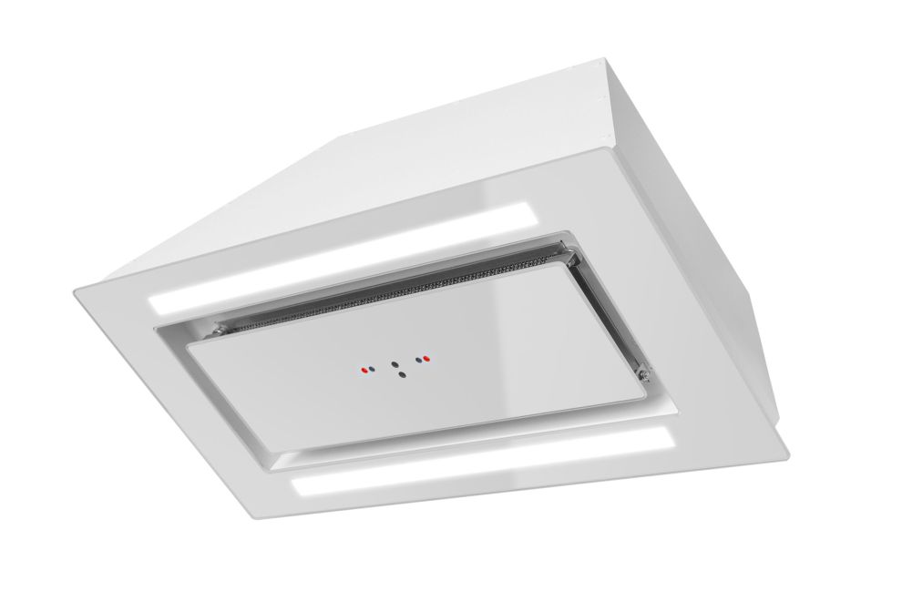 Витяжка вбудована Lando Glass 2Strips Gesture Control White - Білий - Фото продукту 5