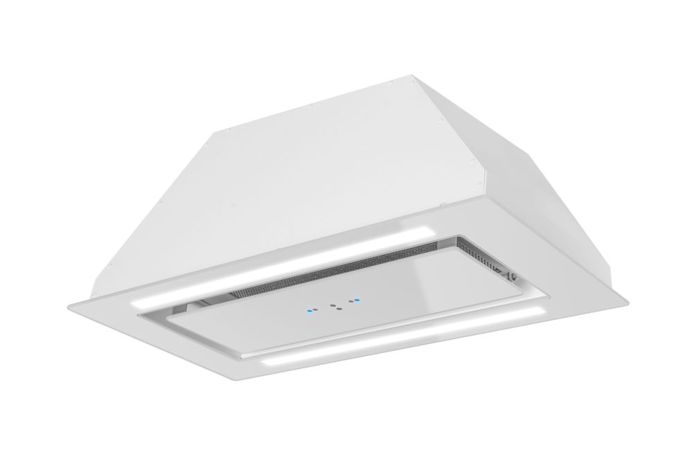 Витяжка вбудована Lando Glass 2Strips Gesture Control White - Білий - Фото продукту 7