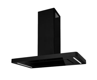 Витяжка острівна Decor Island Black - Чорний мат - 60 см / 90 см