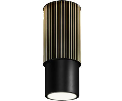 Витяжка острівна Voliera N3 Black-Gold Gesture Control - Чорний мат - 44,5 см