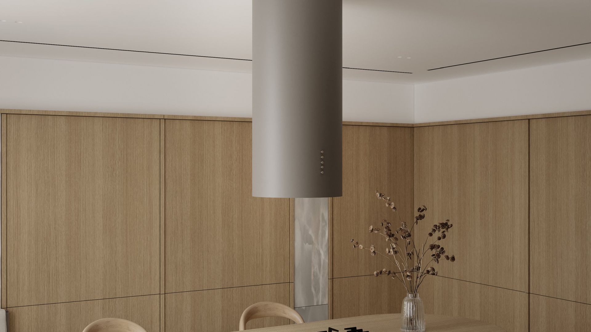 Витяжка острівна Cylindro Eco Taupe - Таупе - Візуалізації 9