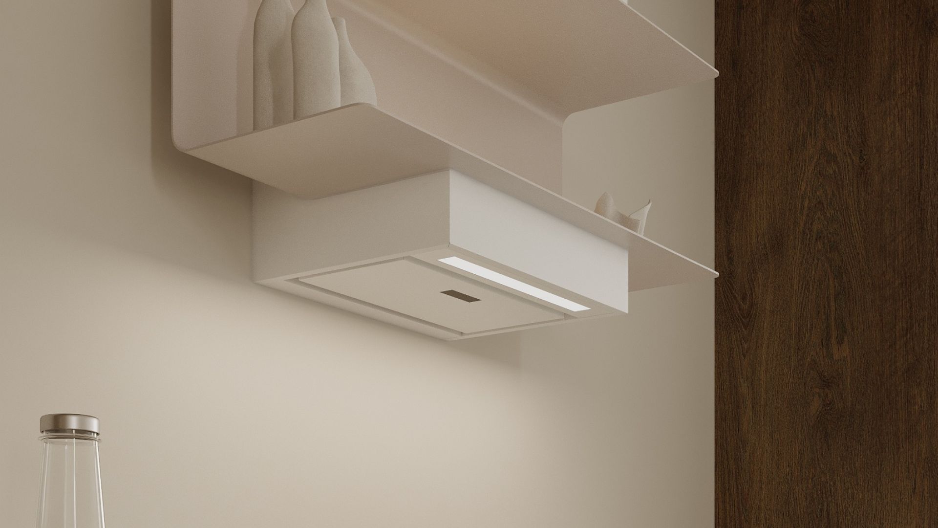 Витяжка пристінна C-Shelf White-Kashmir - Білий Мат/KКашемір - Візуалізації 4