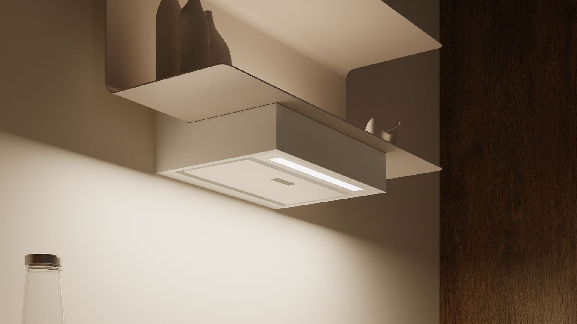 Витяжка пристінна C-Shelf White-Kashmir - Білий Мат/KКашемір - Візуалізації 5