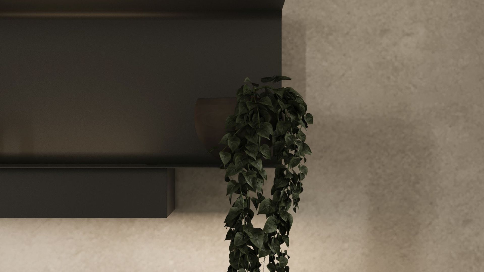 Витяжка пристінна C-Shelf Black-Black - Чорний мат - Візуалізації 5