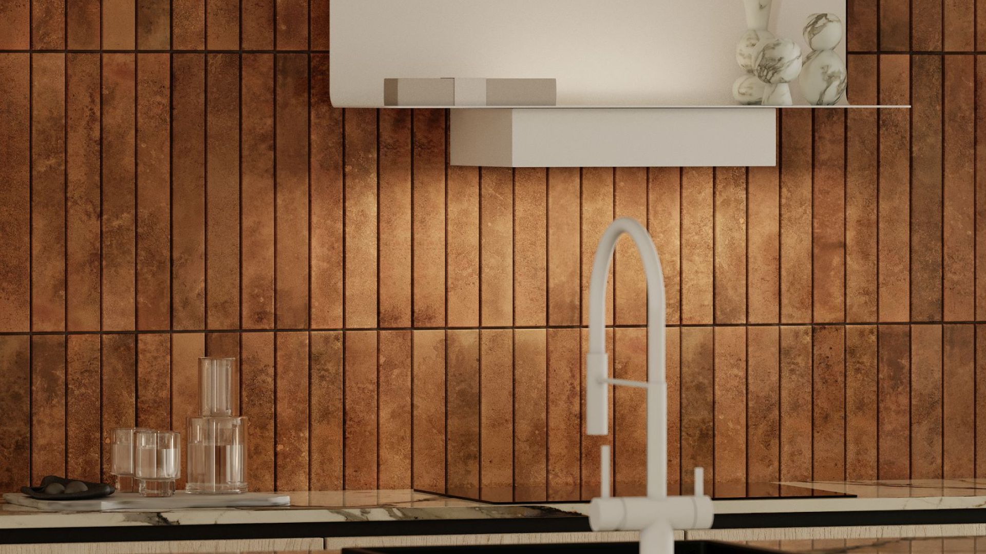 Витяжка пристінна C-Shelf White-White - Білий матовий - Візуалізації 7