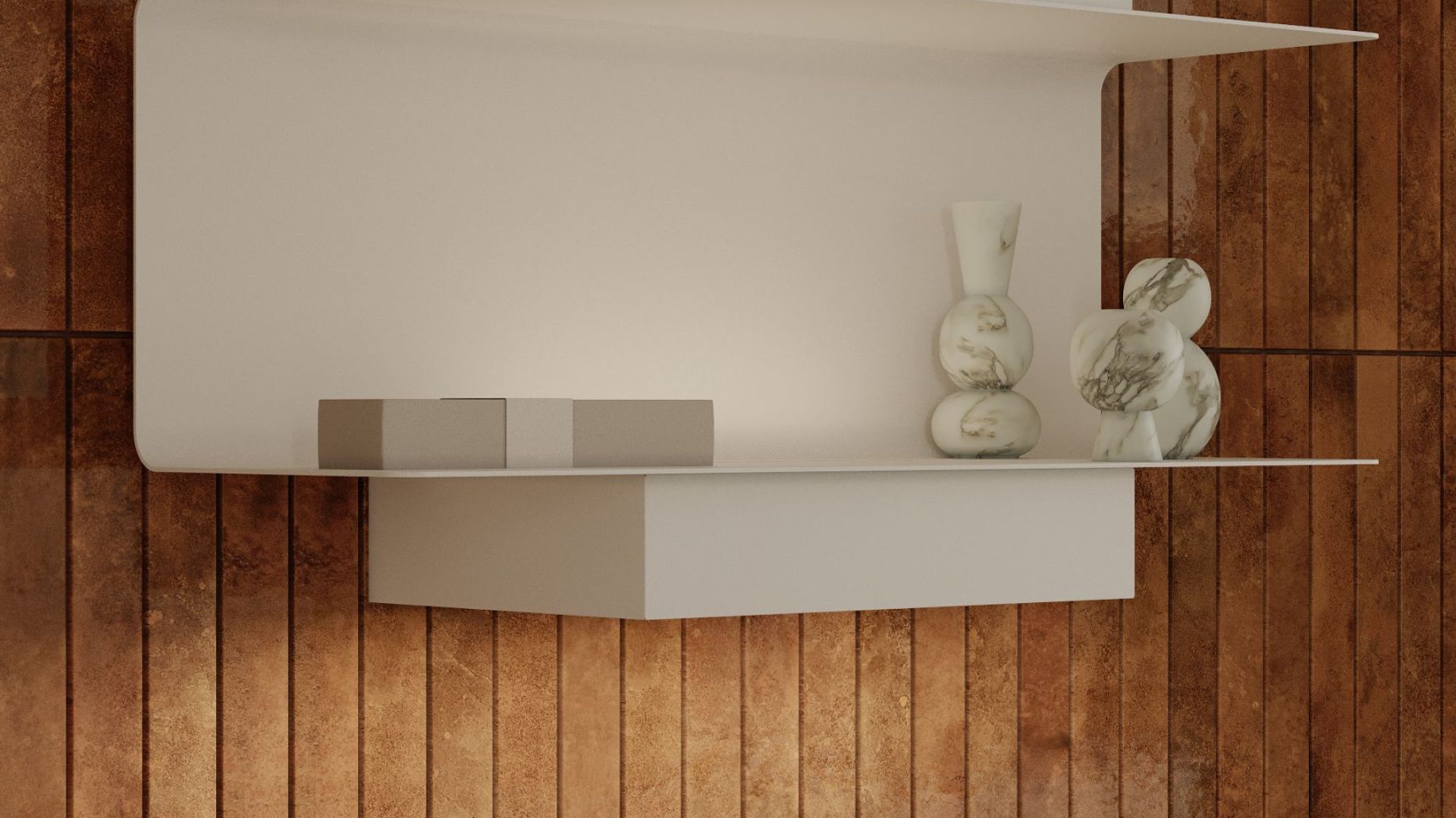 Витяжка пристінна C-Shelf White-White - Білий матовий - Візуалізації 8