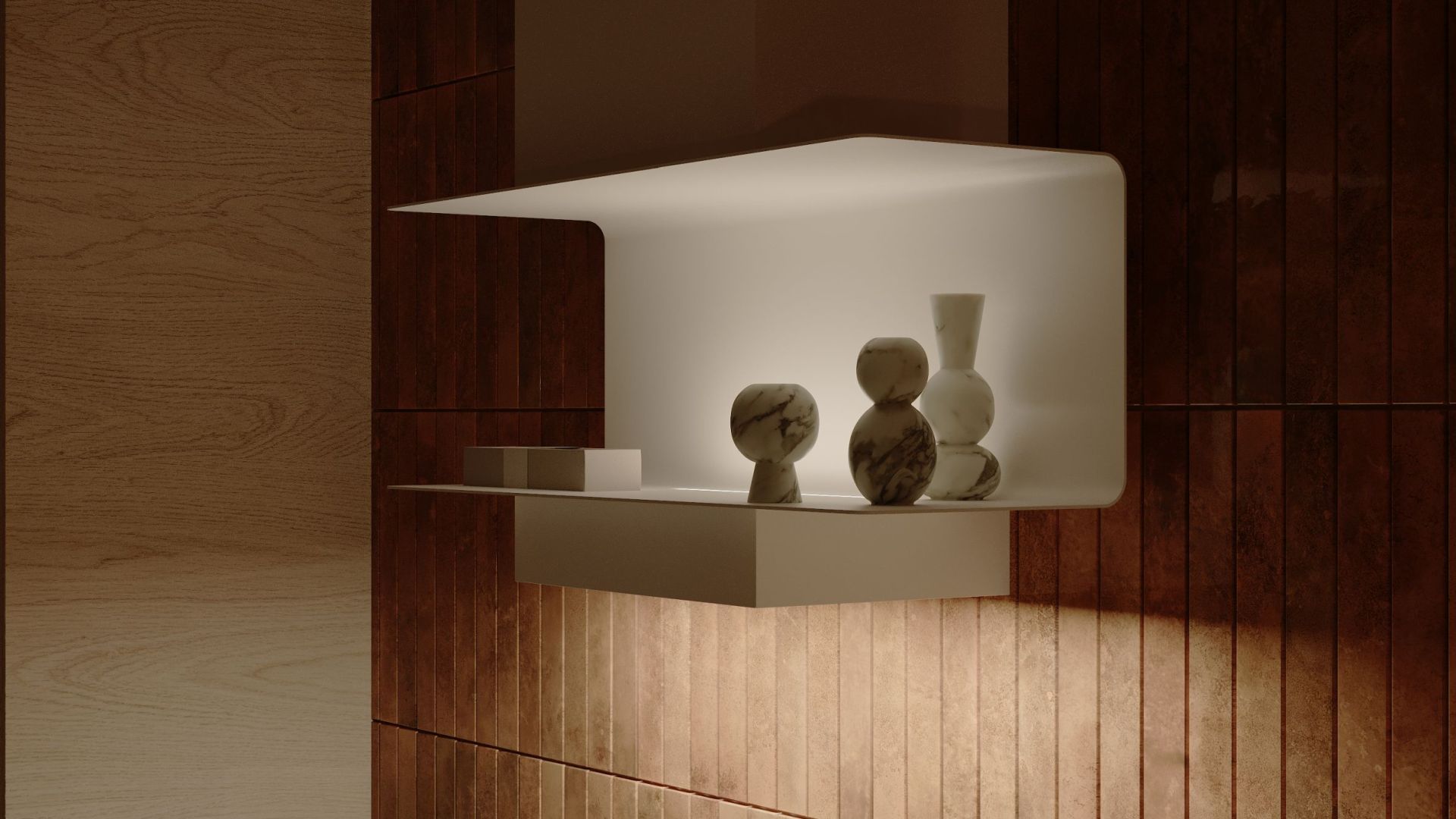 Витяжка пристінна C-Shelf White-White - Білий матовий - Візуалізації 9