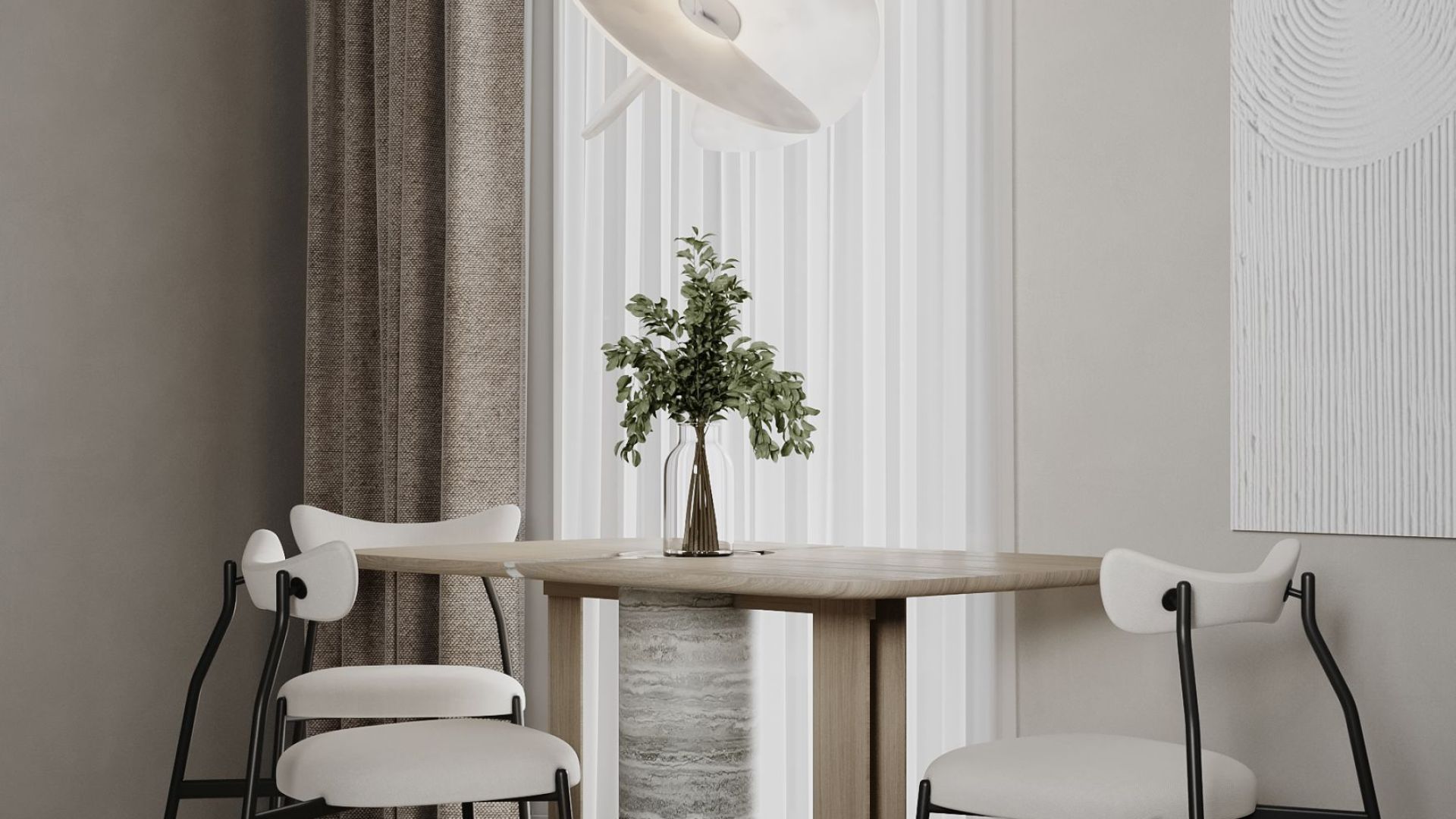 Витяжка острівна Alvar Glass Black Matt - Чорний мат - Візуалізації 7