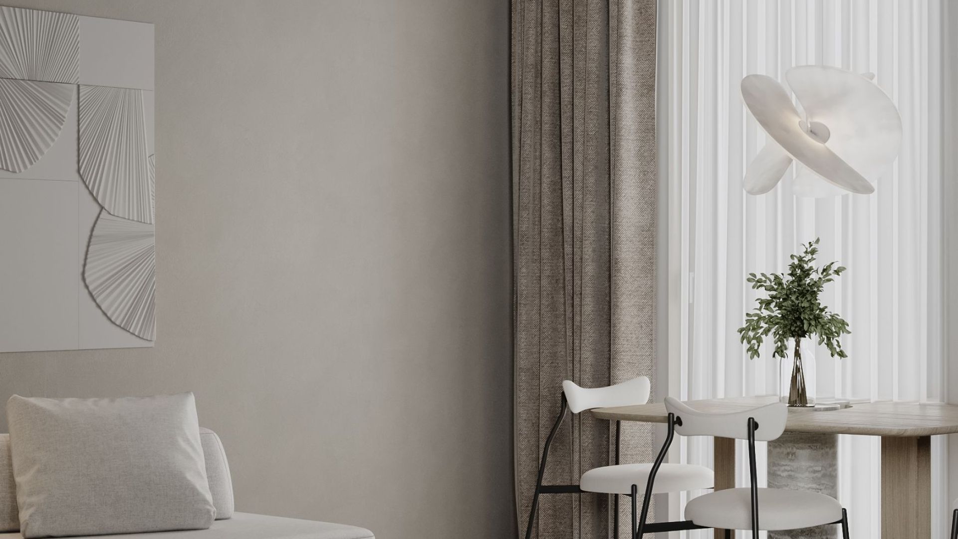 Витяжка острівна Alvar Glass Black Matt - Чорний мат - Візуалізації 9