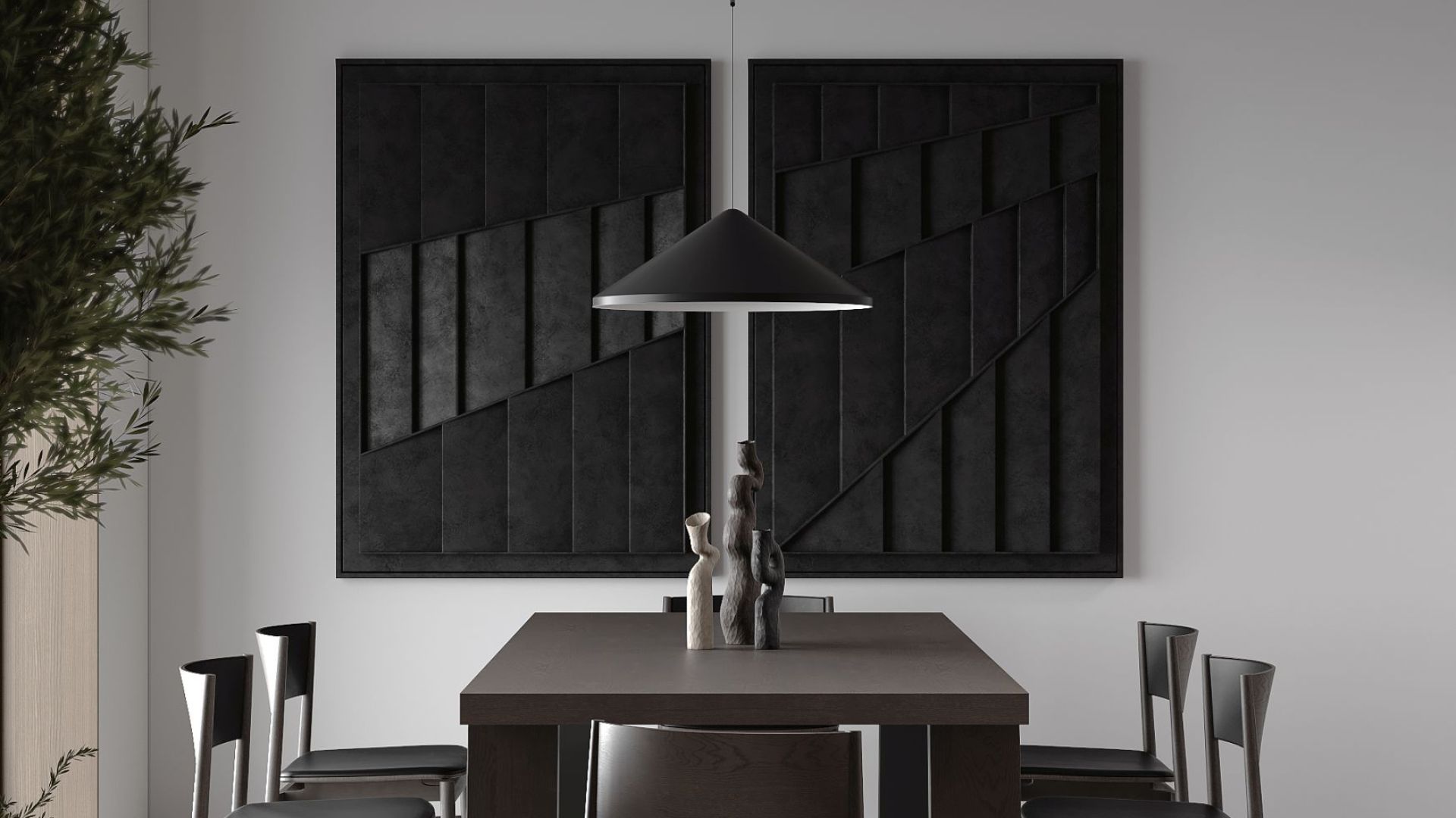 Витяжка острівна Arne Wood Black Matt - Чорний мат - Візуалізації 6