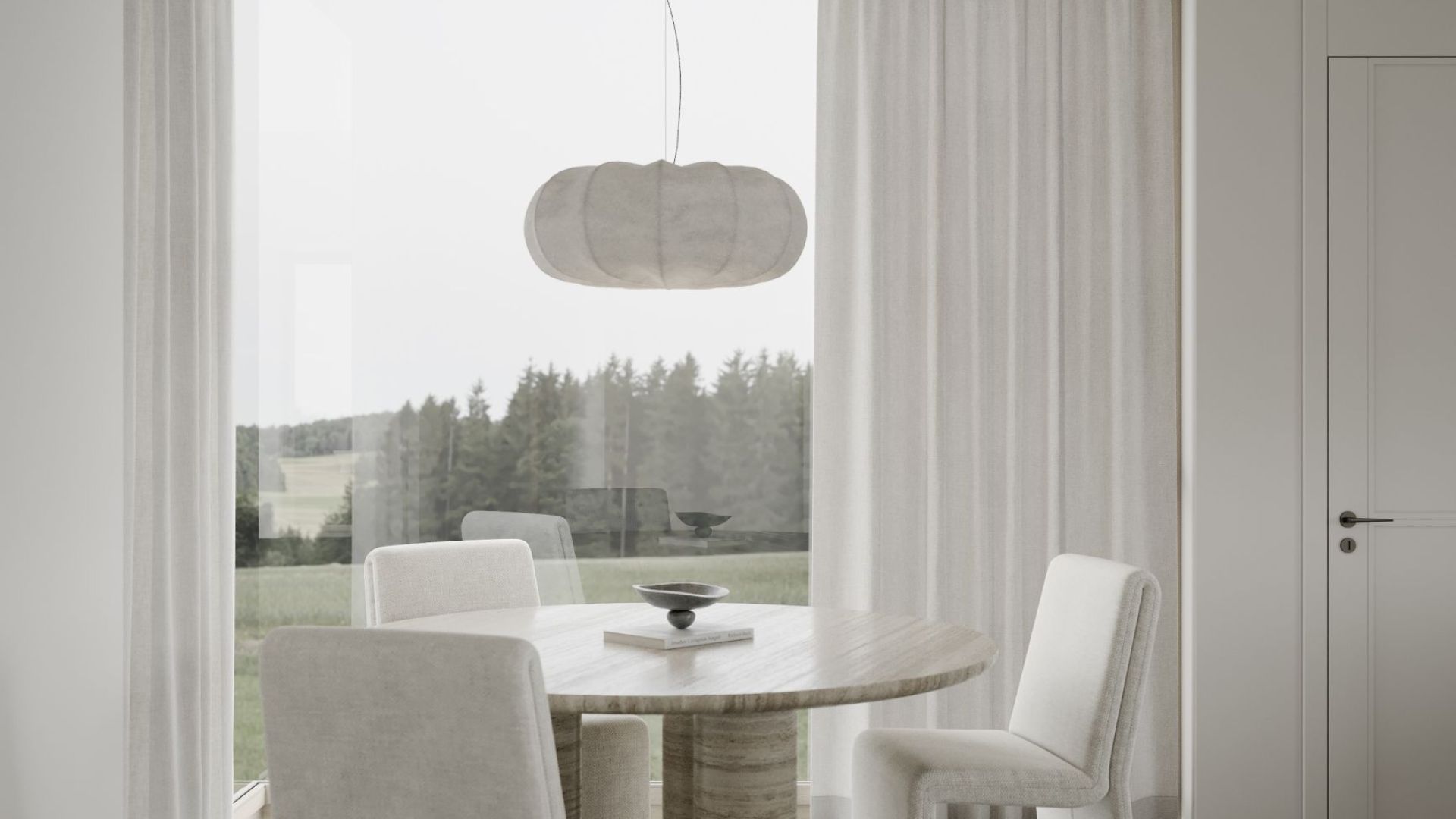 Витяжка острівна Columni Stono Light Grey - Візуалізації 7