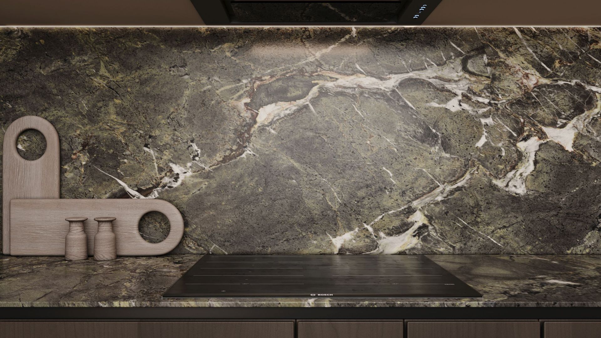 Витяжка вбудована Micra Black Matt - Чорний мат - Візуалізації 2