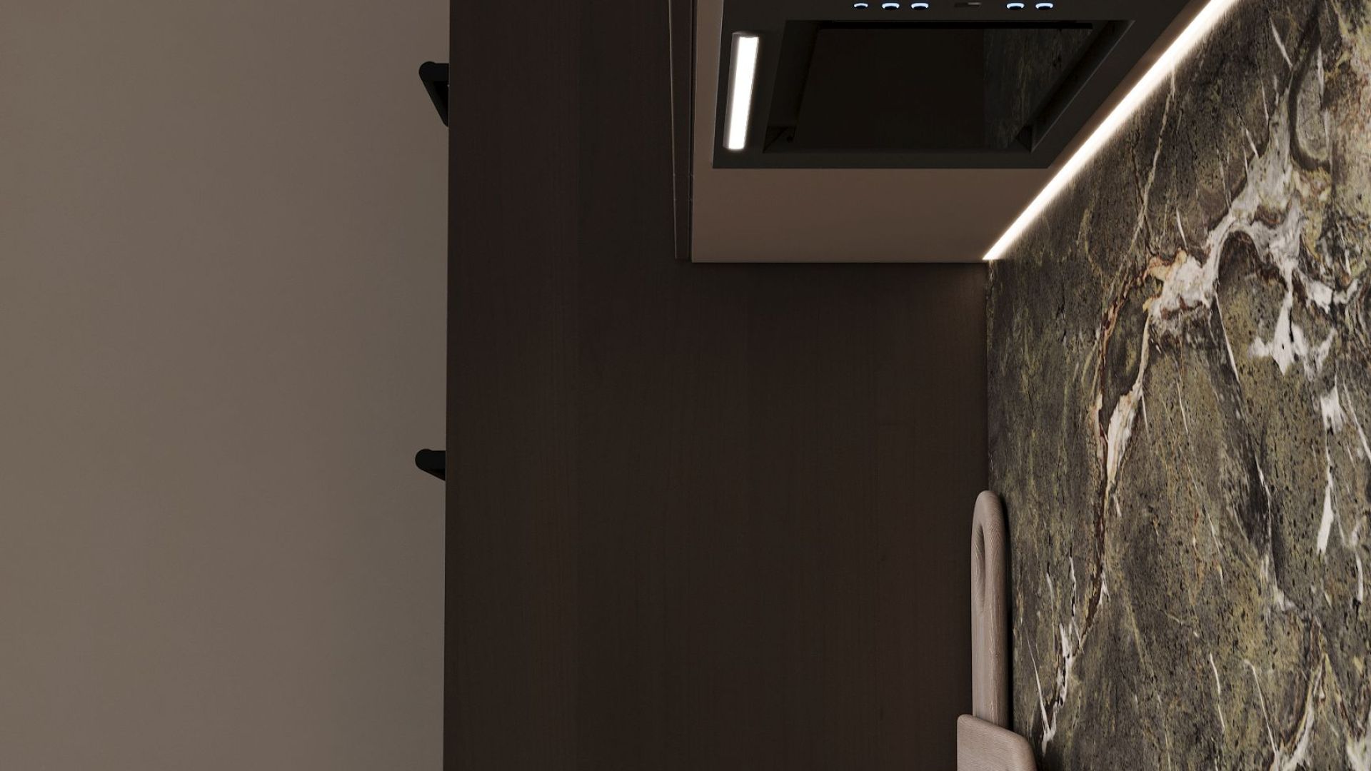 Витяжка вбудована Micra Black Matt - Чорний мат - Візуалізації 8