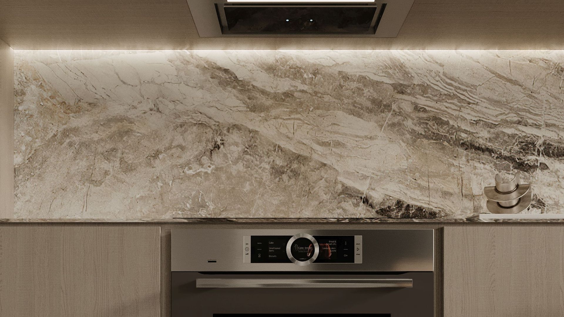 Витяжка вбудована Micra Black - Візуалізації 2