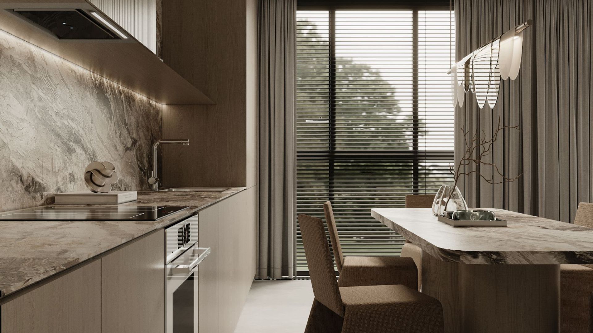 Витяжка вбудована Micra Black - Візуалізації 3