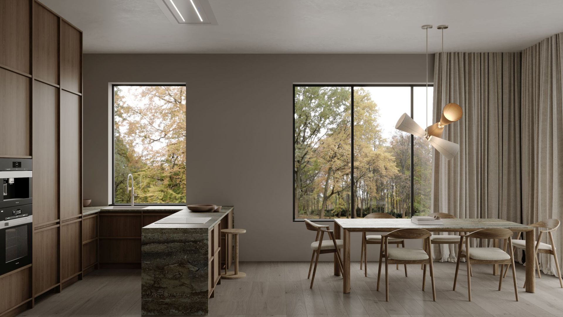 Витяжка стельова Grand Super Slim White - Білий - Візуалізації 4