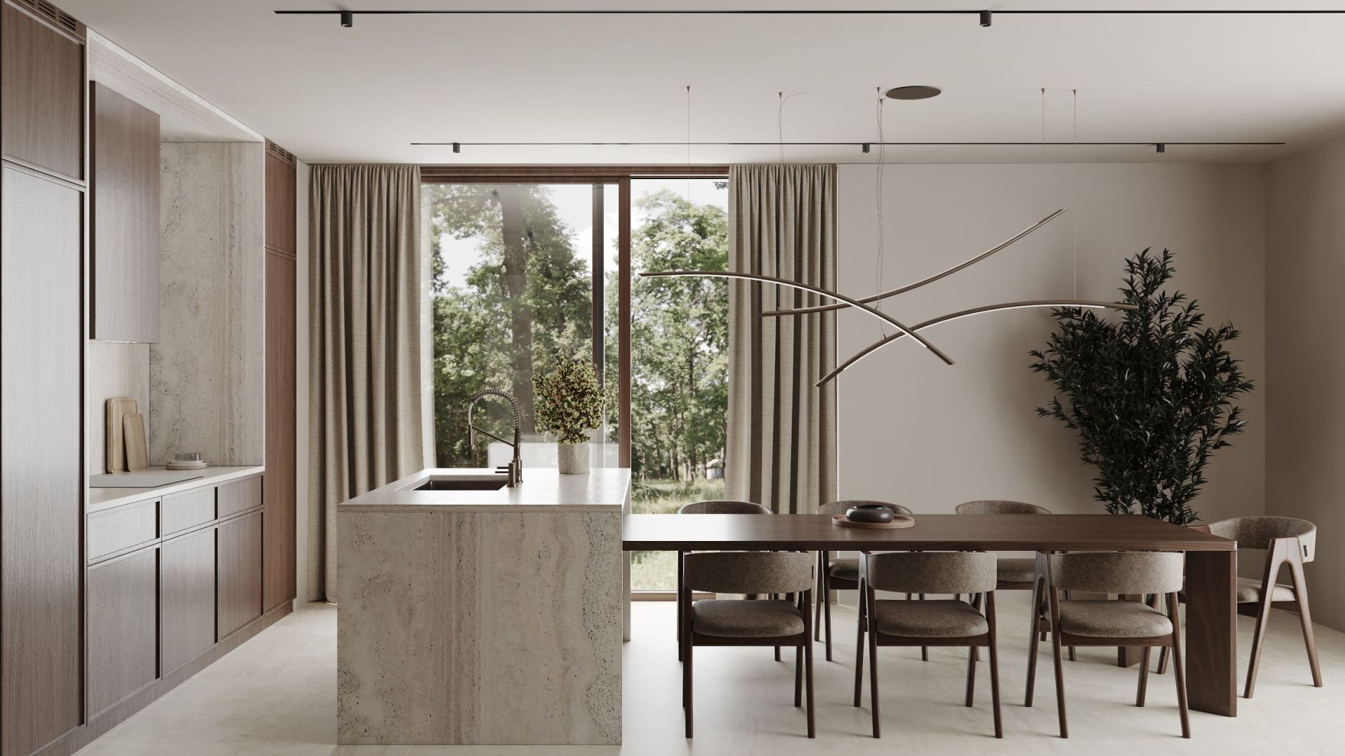 Витяжка вбудована Lando Glass Kashmir - Кашемір - Візуалізації