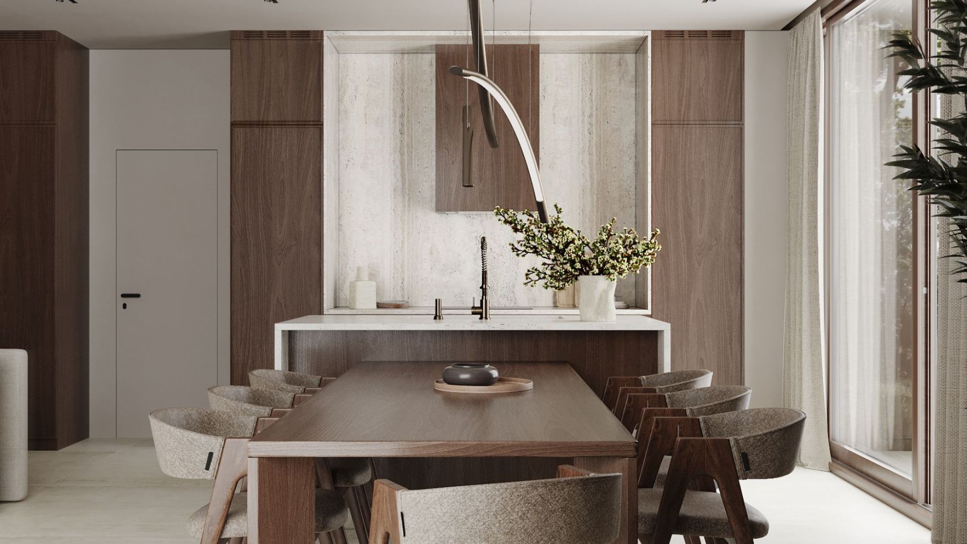 Витяжка вбудована Lando Glass Kashmir - Кашемір - Візуалізації 3