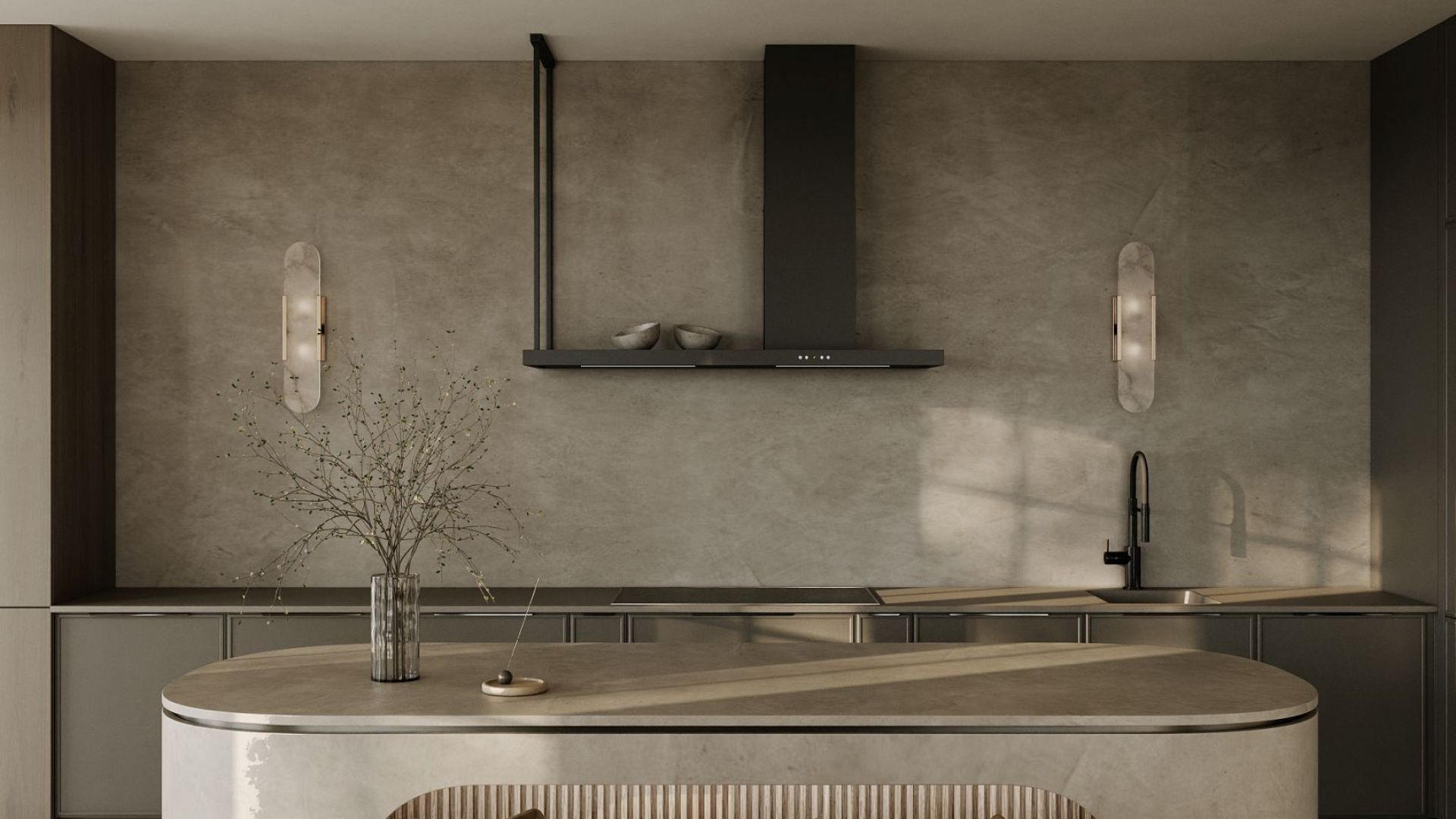 Витяжка пристінна Metropolis OR Black Matt - Чорний мат - Візуалізації 3