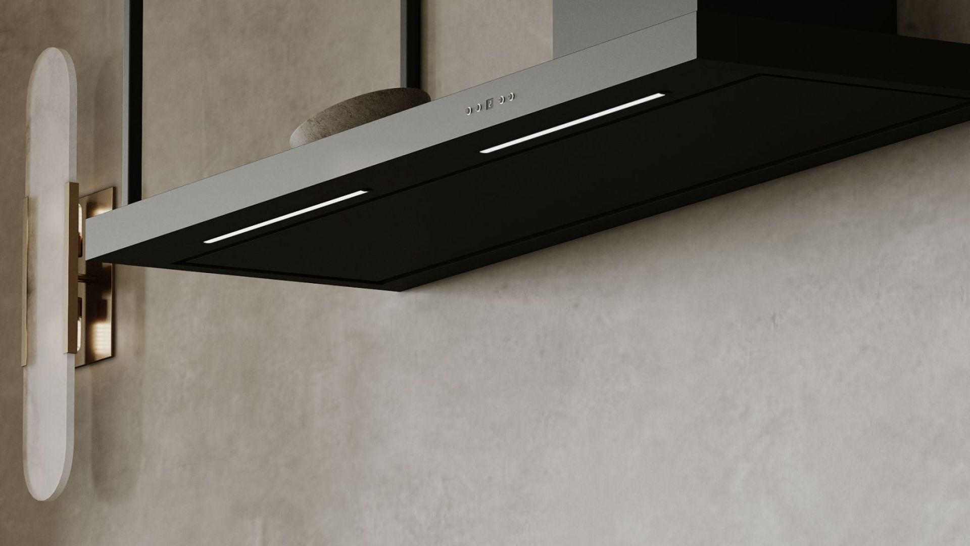 Витяжка пристінна Metropolis OR Black Matt - Чорний мат - Візуалізації 2