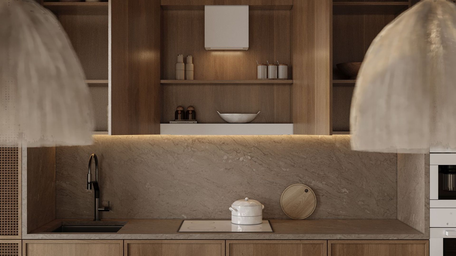 Витяжка вбудована Micra Space White Matt - Білий матовий - Візуалізації 8