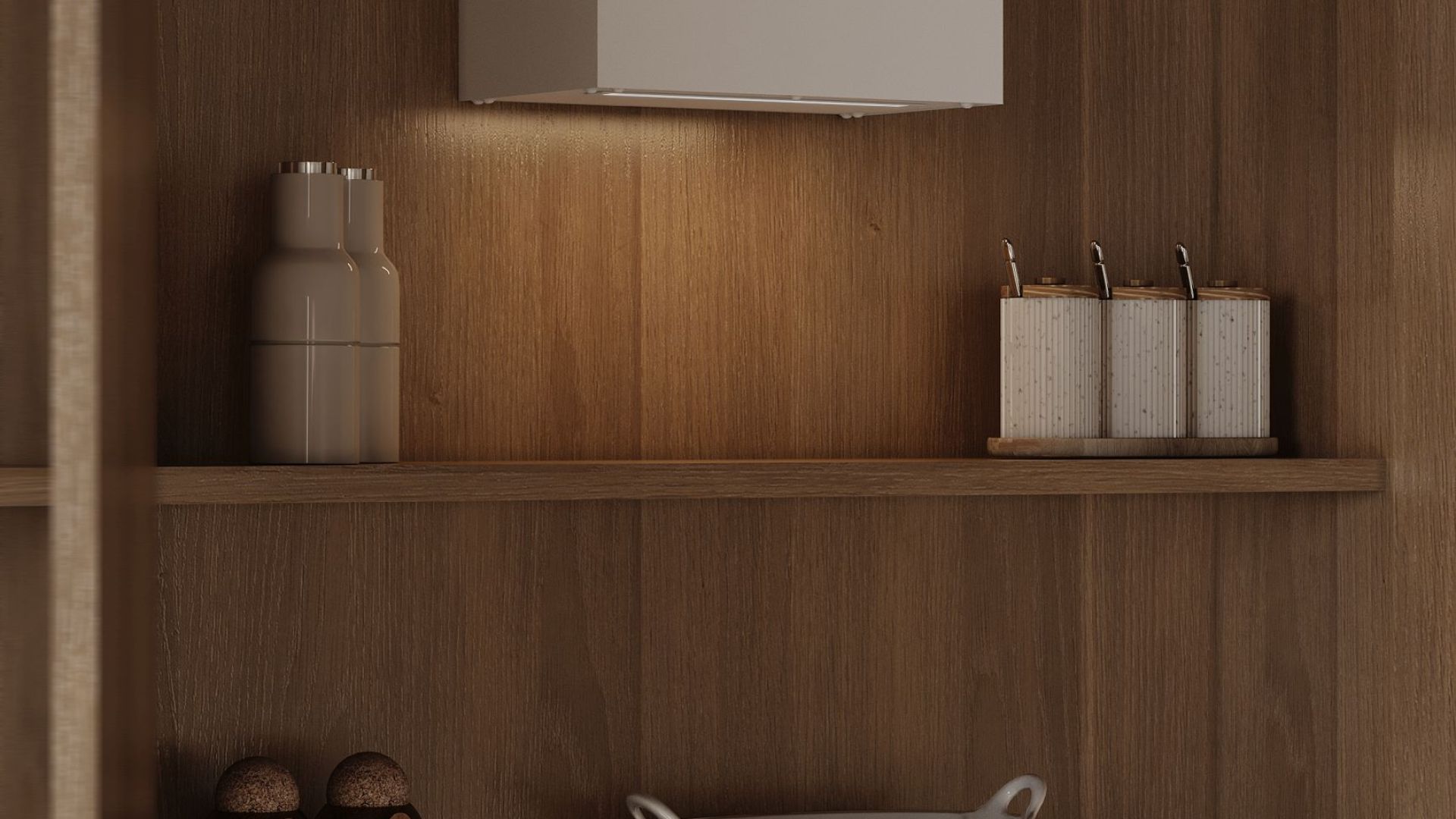 Витяжка вбудована Micra Space White Matt - Білий матовий - Візуалізації 9