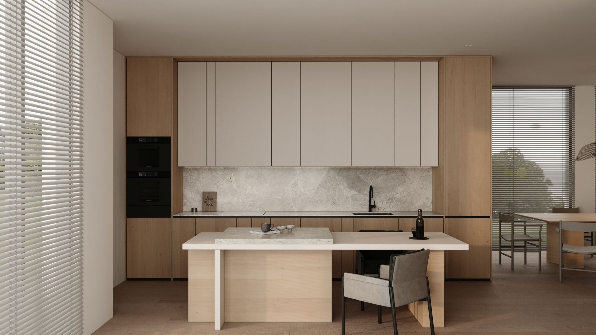 Витяжка вбудована Micra White Matt - Білий матовий - Візуалізації