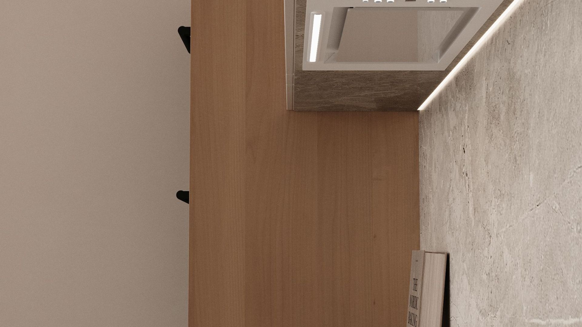 Витяжка вбудована Micra White Matt - Білий матовий - Візуалізації 3