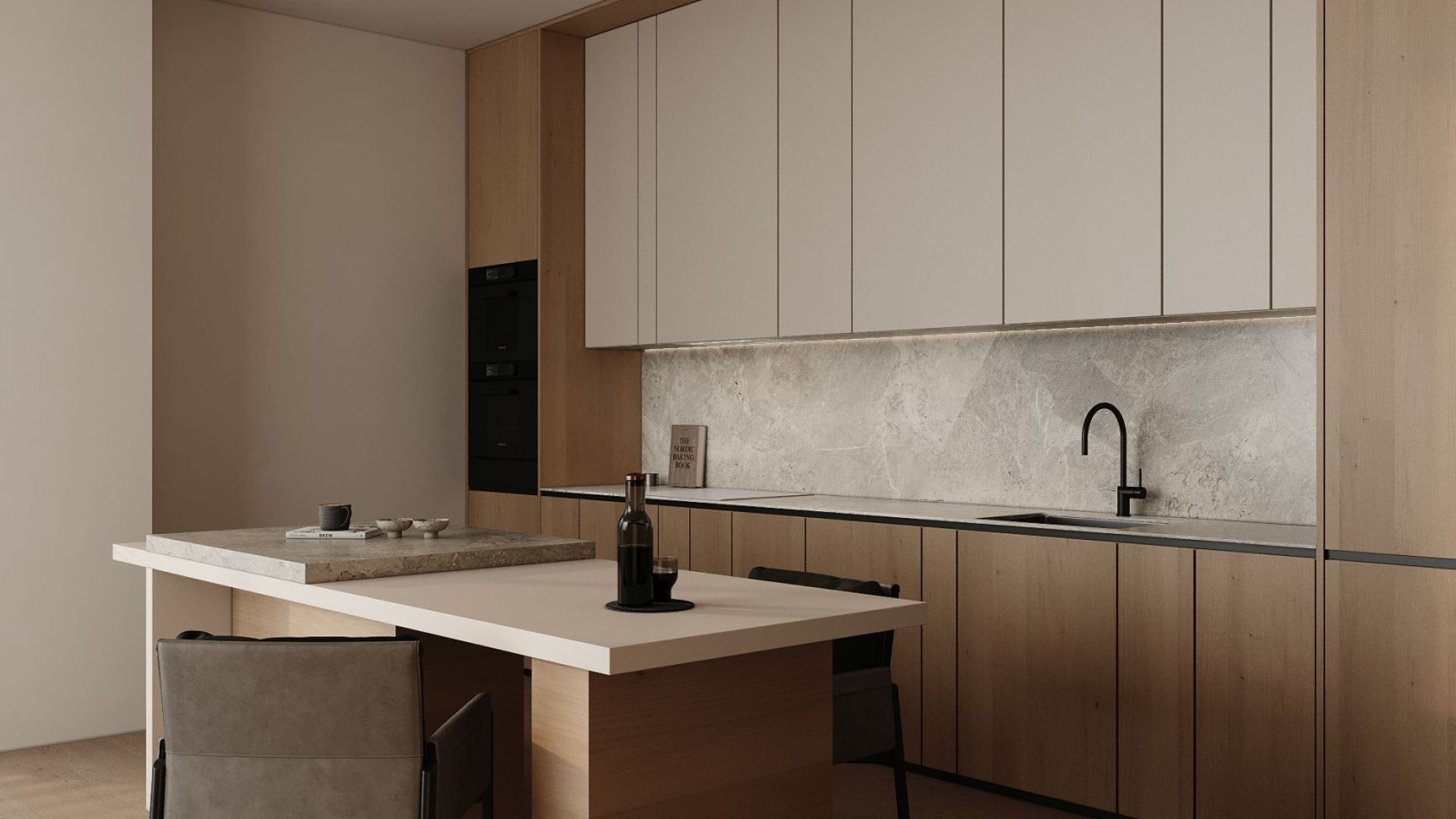 Витяжка вбудована Micra White Matt - Білий матовий - Візуалізації 4