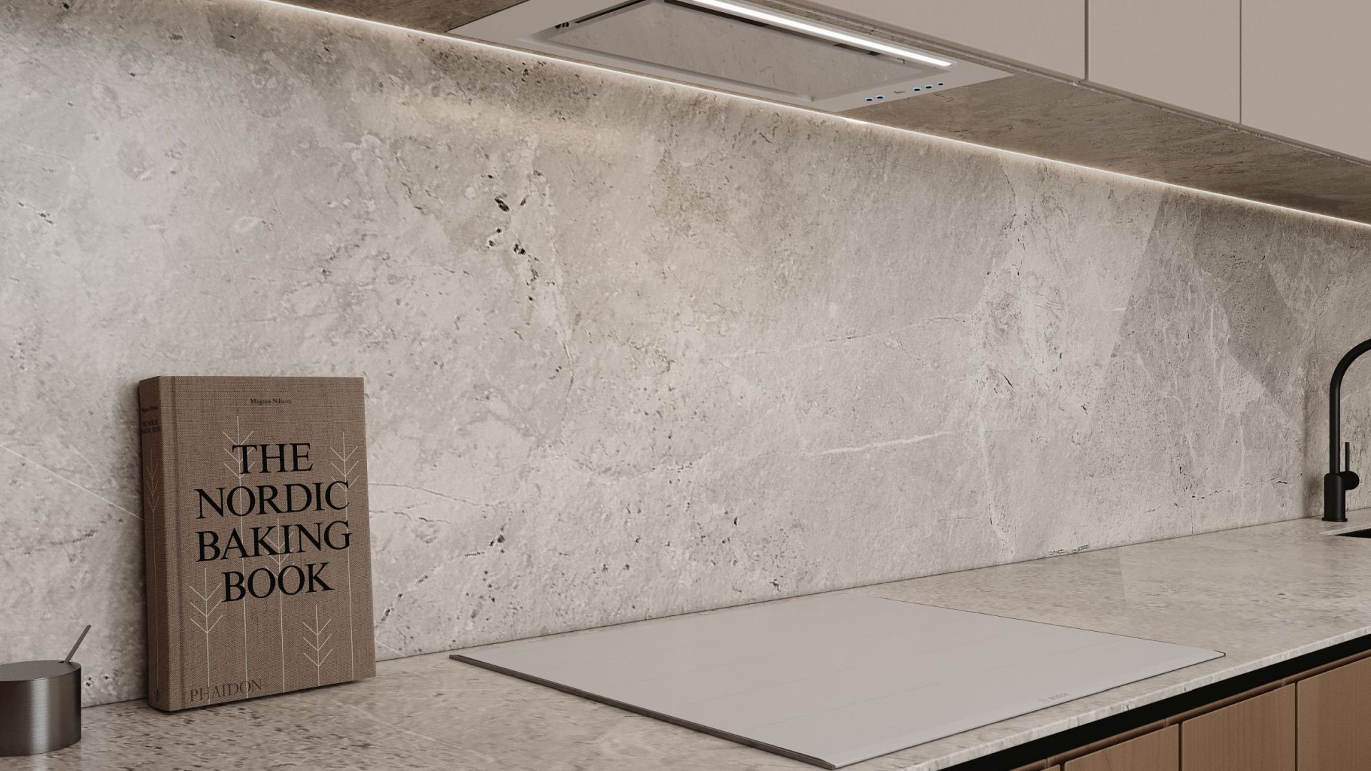 Витяжка вбудована Micra White Matt - Білий матовий - Візуалізації 5