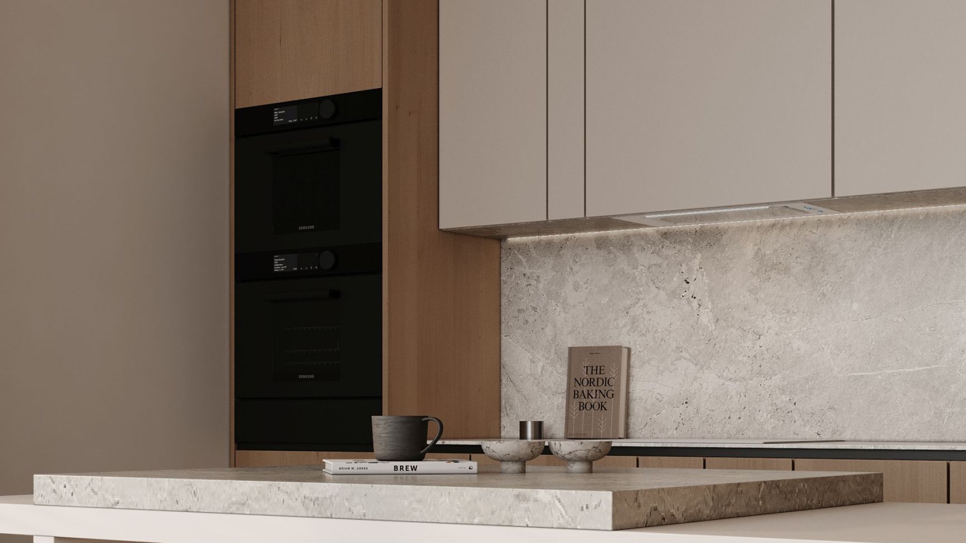 Витяжка вбудована Micra White Matt - Білий матовий - Візуалізації 7